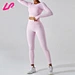 Get seamless comfort and style with our two piece yoga set. Made with high-quality and stretchy fabric, our seamless yoga set offers a comfortable and flattering fit.